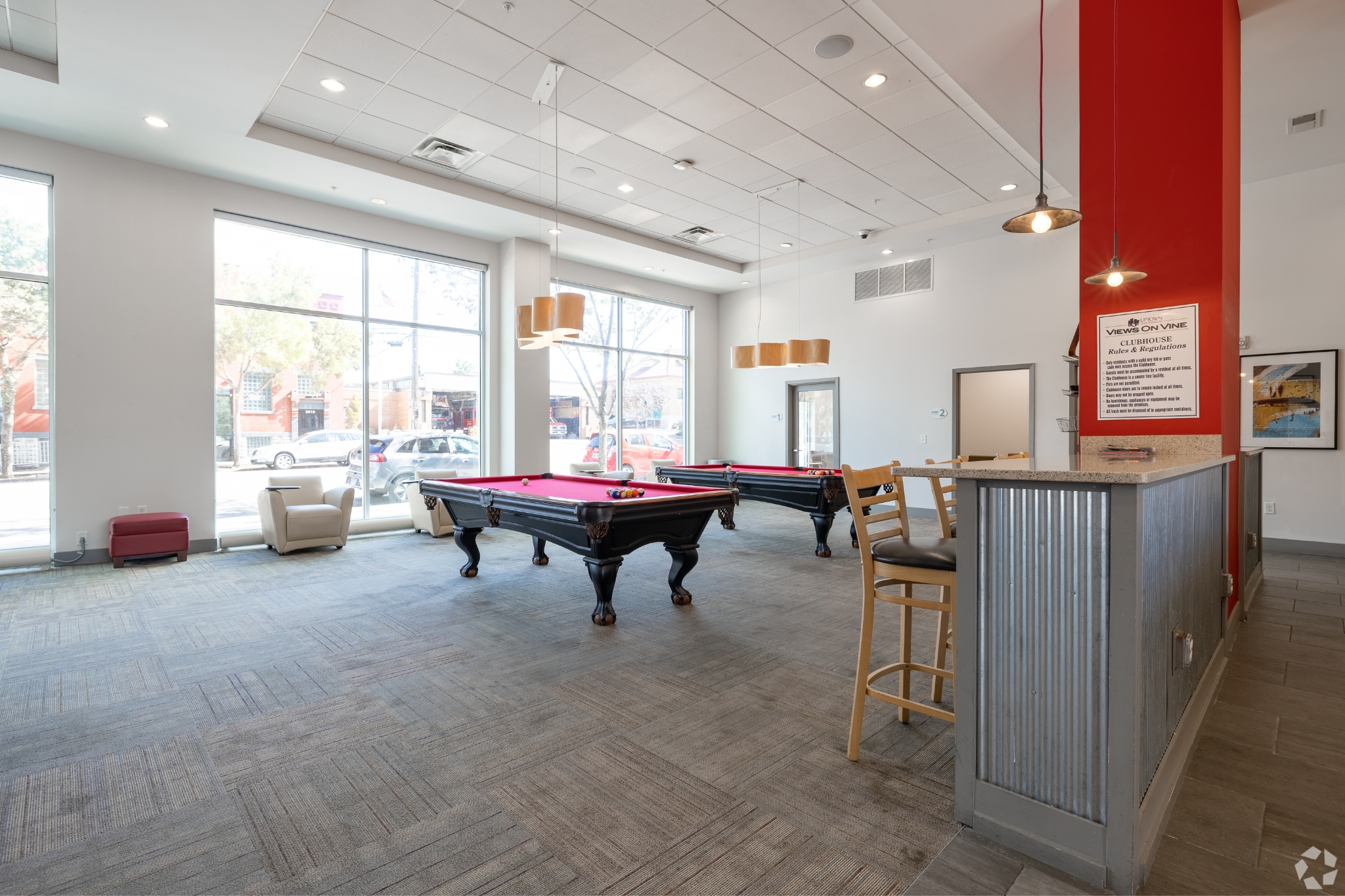 Views on Vine Clubroom